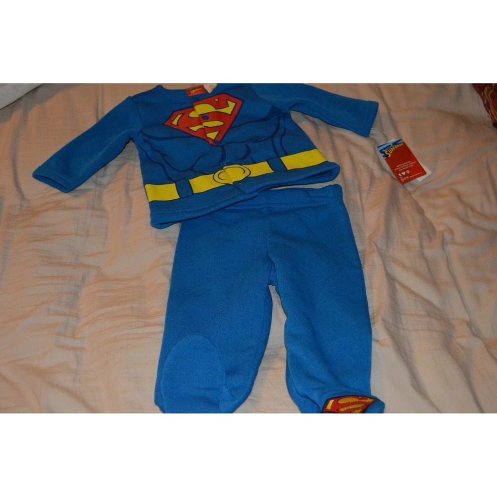 Boys 0-3 months Superman jacket & pants 2 piece outfit (E3)